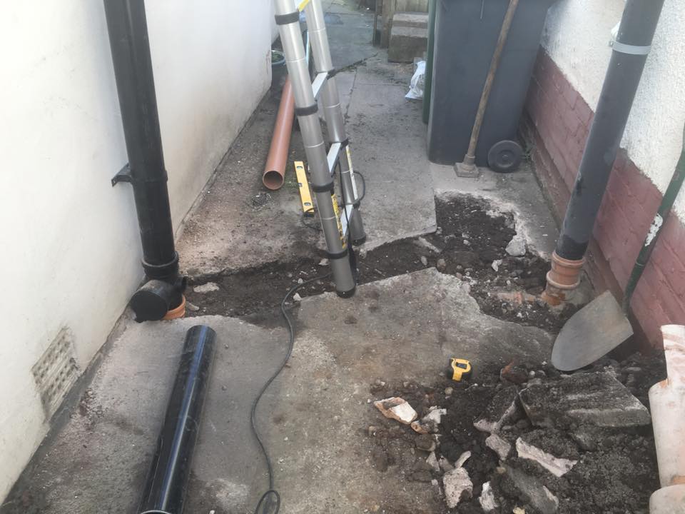 recent work carried out for drain repairs stourbridge